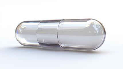 Transparent Capsule-Shaped Futuristic Medical Examination Pod