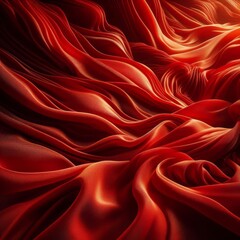 Obraz premium red silk fabric texture background 