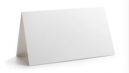 Paper Table Card Horizontal. 