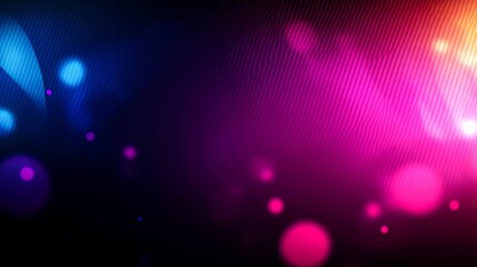 Abstract Blurred Background with Vibrant Colors and Bokeh Lights