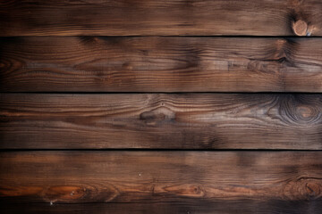 Fototapeta premium Processed collage of old rustic dark brown wood planks texture. Background for banner, backdrop