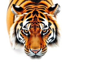 Obraz premium Bengal tiger on white background. Generative AI Illustration