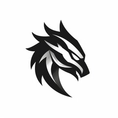 animal icon and logo on a white background Created with Generative AI technology