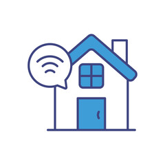 Smart Homes icon vector stock illustration
