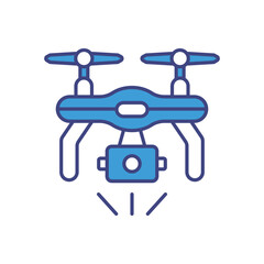 Drones icon vector stock illustration