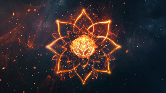 Energy Healing Logo, Lotus, Spirituality