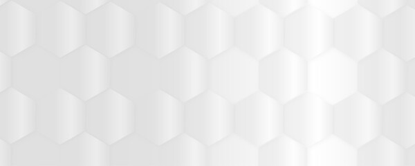 3d hexagonal structure futuristic white background and embossed hexagon abstract with hexagon background. honeycomb hexagonal background. Hexagon shape, white, shiny gray. hexagon pattern shape.