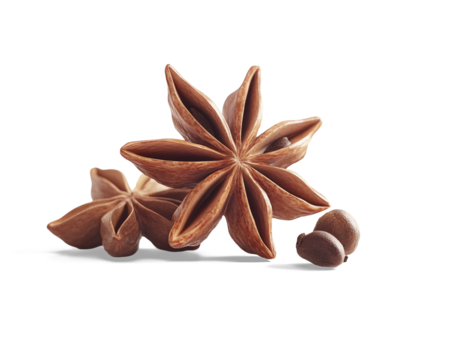Star anise  isolated on a white background