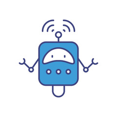 Robotics icon vector stock illustration