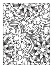 pattern mandala coloring page. Decorative ornament ethnic oriental style. line art drawing coloring page. Mandala Coloring page for kids and adults Page for relaxation and meditation. 