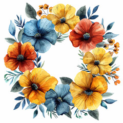Fototapeta premium Boho Floral Frame