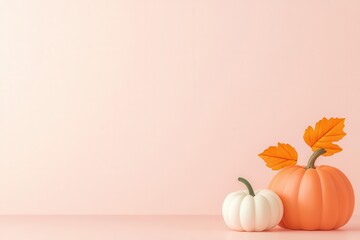 Pumpkin spice, bursting with flavor and scent, seasonal delight, 3D illustration