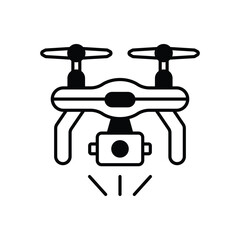 Drones icon vector stock illustration