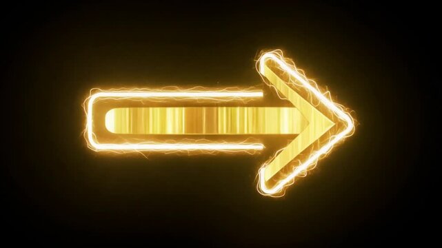 Golden Arrow of Progress: A sleek, golden arrow blazes with digital energy, pointing toward the future and symbolizing progress, innovation, and forward movement. The arrow's glowing lines suggest a d