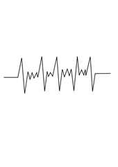 graph of heart rate going up and down