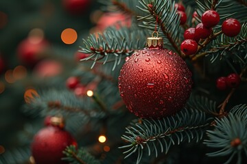 Obraz premium Christmas Tree with Decorations