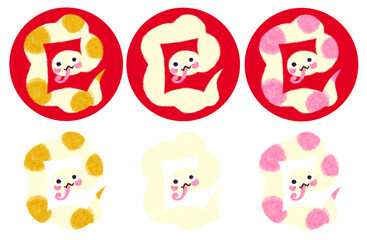 へびのイラストセット