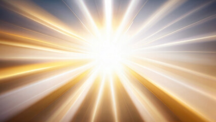 Obraz premium A minimalistic background with soft sun rays penetrating through a light veil, creating a feeling of calm and warmth