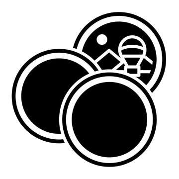 recommend clip art: Camera filter photography glyph icon isolated vector image.