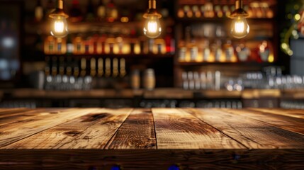 Obraz premium The Rustic Bar Table