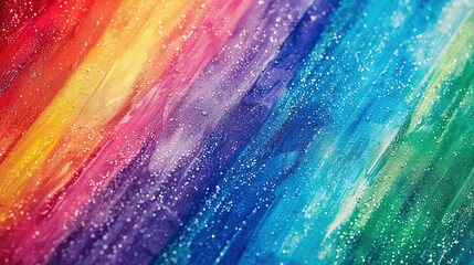 Rainbow background with wave