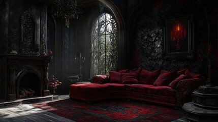 Enchanting Gothic Manor: A Luxurious Respite in the Shadows