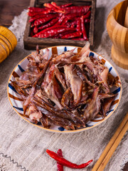 Zhumadian Runan county specialty food dried rabbit