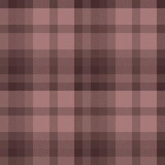 Teenage plaid check tartan, vintage fabric seamless vector. Crease texture textile background pattern in pastel and dark colors.