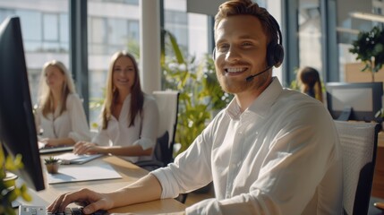 The Smiling Call Center Agent