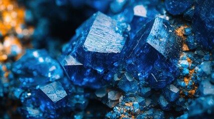 Mesmerizing Blue Crystals in Nature