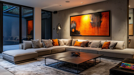 Interiors of a living room