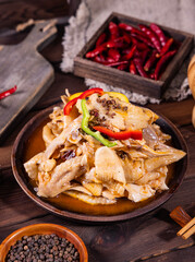 Zhumadian Runan county specialty food chili chicken