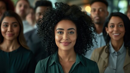 Obraz premium The woman with curly hair