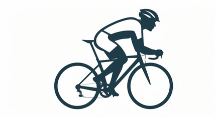 Naklejka premium Cyclist icon.