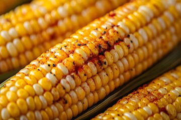 Grilled Seasoned Corn Cobs