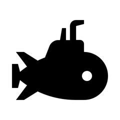 Periscope submarine solid icon