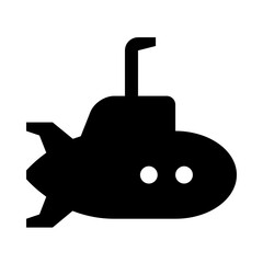 Periscope submarine solid icon
