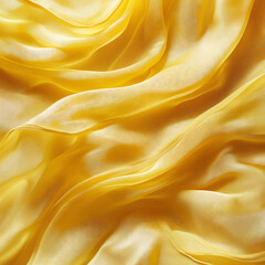 Fototapeta premium Yellow fabric texture with some wrinkles