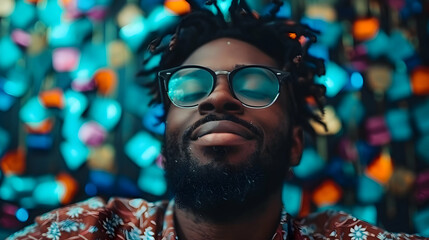 Cheerful Group Friends Enjoy New Year Party