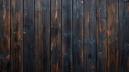 Obraz premium Rustic dark brown wooden plank background, perfect for backdrops or wallpaper, adds warmth and character to design projects. Let the weathered surface inspire creativity!