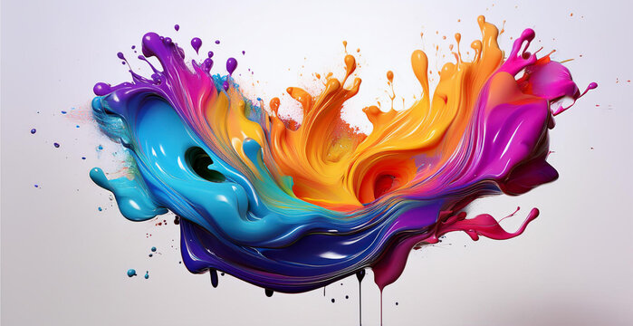 Abstract paint splas background