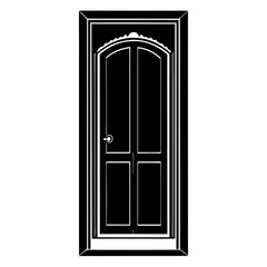 Door on a white background