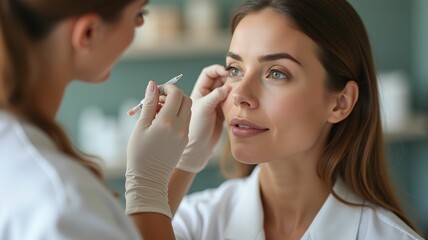 Women's cosmetology in a beauty salon
