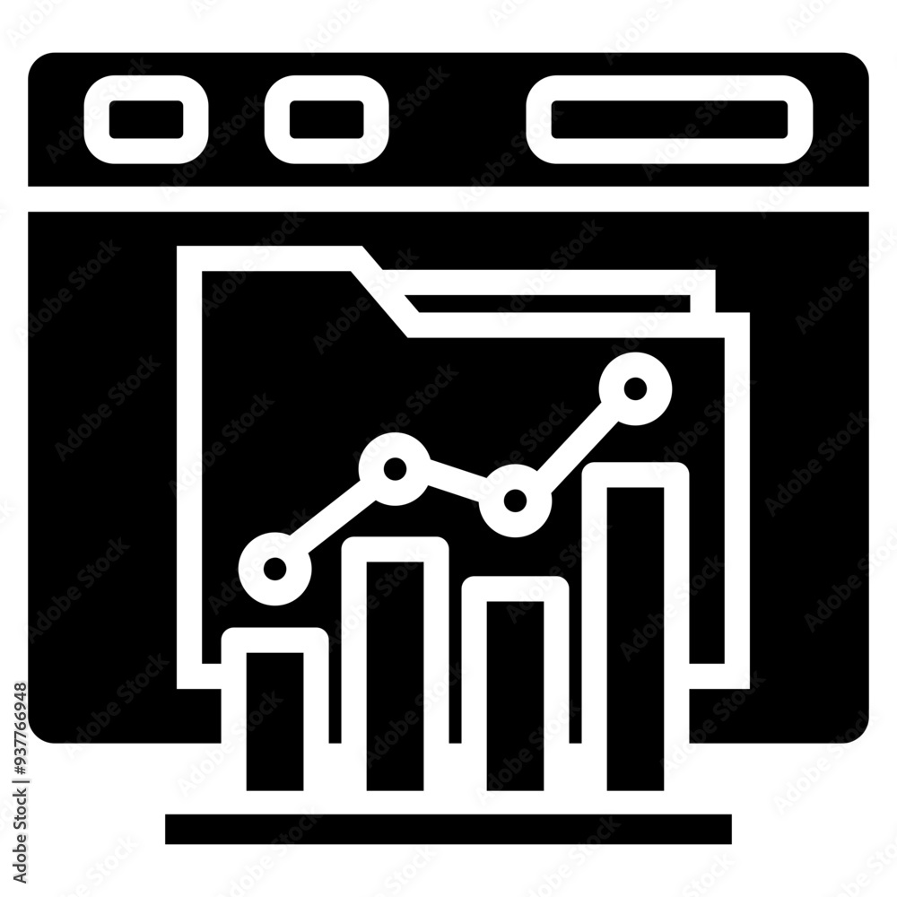 Poster Bar Chart Icon