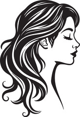 Girl silhouette vector art Illustration