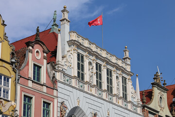 Kamienice na starym mieście w Gdańsku lato 2024 © MR. Stanek