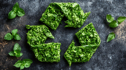 green recycle symbol