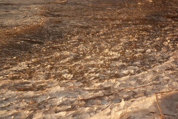 close up of soil