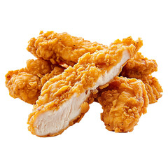 
Fried Chicken Fillet Strips, Crunchy and Soft Texture, golden Brown Crisp Snack