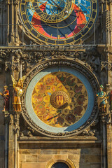 Prague astronomical clock in old town Prague